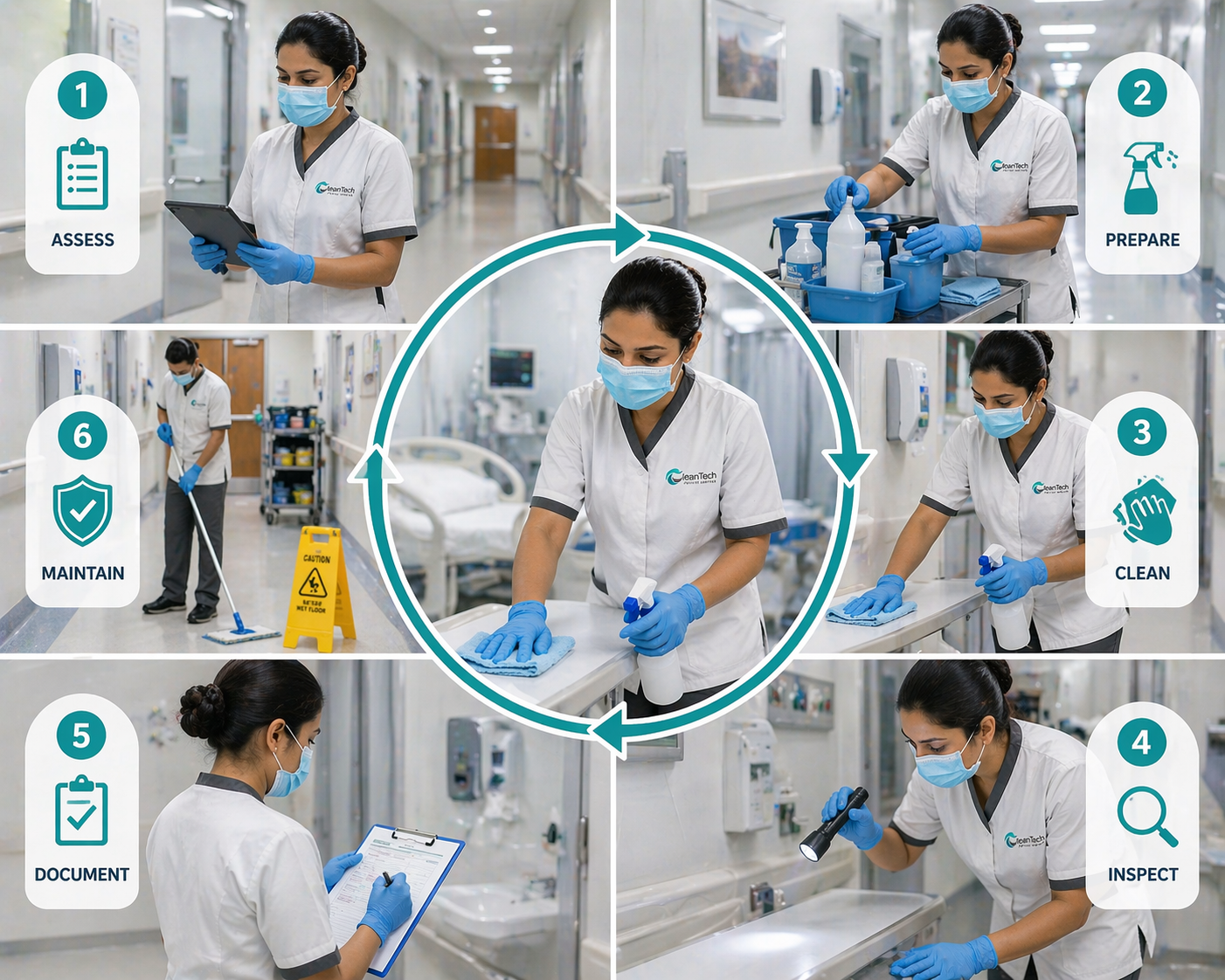 Structured cleaning workflow
